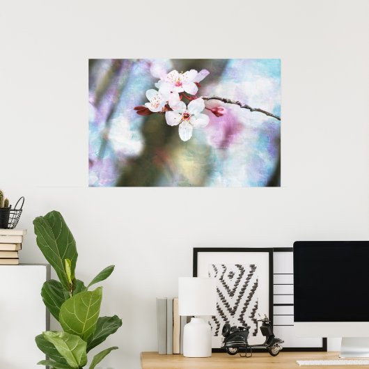 色彩の鮮やかさくらんぼ ポスター (ホームオフィス)