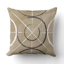 色彩の鮮やかで幾何学的な円のプリント