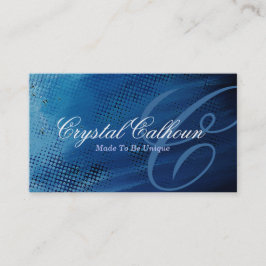 色彩の鮮やかで青くグランジでカスタマイズ可能な名刺 名刺