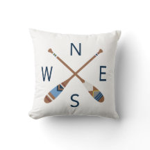 色彩の鮮やかなかいコンパスの装飾用クッション