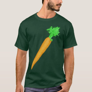 色彩の鮮やかなにんじん Tシャツ