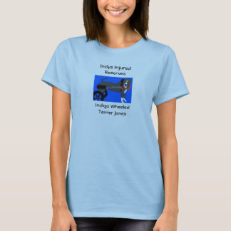 色彩の鮮やかなインディゴ Tシャツ