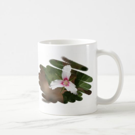 色彩の鮮やかなエンレイソウの野生の花のマグ コーヒーマグカップ (右)