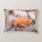 色彩の鮮やかなカシの葉 アクセントクッション (裏面)