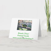 色彩の鮮やかなカメのバースデー・カード カード (裏面)