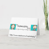 色彩の鮮やかなガーベラのデイジー カード (裏面)