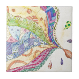 色彩の鮮やかなキルト タイル