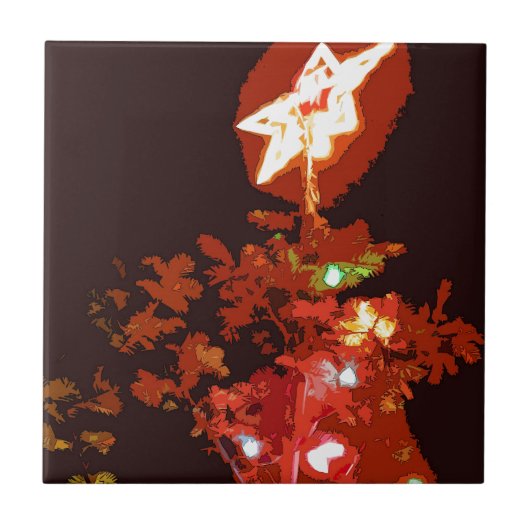 色彩の鮮やかなクリスマス タイル (正面)