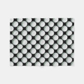 色彩の鮮やかなゴルフ・ボールパターン フリースブランケット (正面(横))