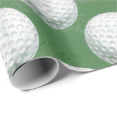 色彩の鮮やかなゴルフ・ボールパターン ラッピングペーパー (ロールコーナー)