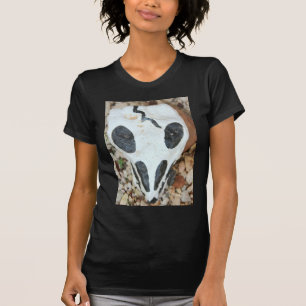 色彩の鮮やかなスカル Tシャツ