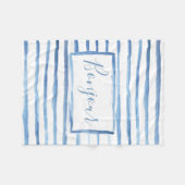 色彩の鮮やかなストライプのカスタマイズ可能な毛布 フリースブランケット (正面(横))