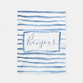 色彩の鮮やかなストライプのカスタマイズ可能な毛布 フリースブランケット