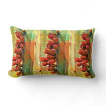 色彩の鮮やかなストーブの管の球根の装飾用クッション