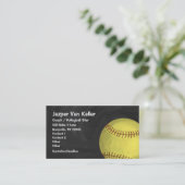 色彩の鮮やかなソフトボールの芸術 名刺 (スタンド正面)