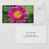 色彩の鮮やかなデイジーの名刺 名刺 (正面/裏面)