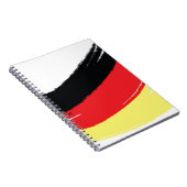 色彩の鮮やかなドイツの旗 ノートブック (右側)