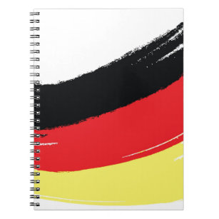 色彩の鮮やかなドイツの旗 ノートブック