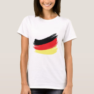 色彩の鮮やかなドイツの旗 Tシャツ