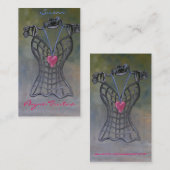 色彩の鮮やかなハート 名刺 (正面/裏面)