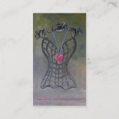 色彩の鮮やかなハート 名刺 (裏面)