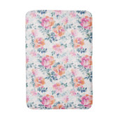 色彩の鮮やかなバラパターン バスマット (正面縦)