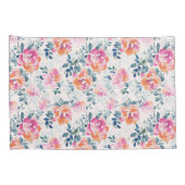 色彩の鮮やかなバラパターン 枕カバー (裏面-右)