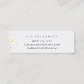 色彩の鮮やかなパイナップル スキニー名刺 (裏面)