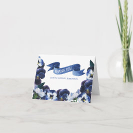 色彩の鮮やかなパンジーは感謝していしています サンキューカード