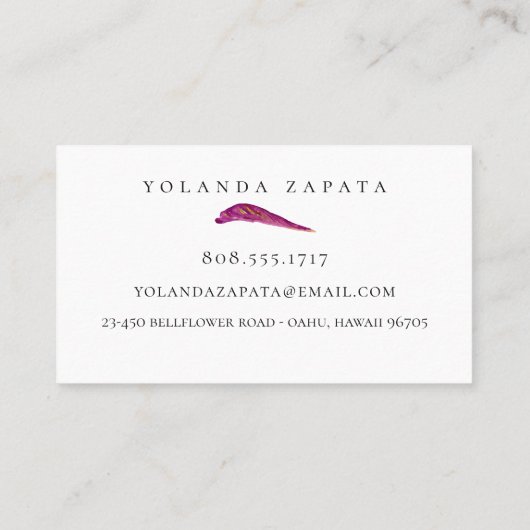 色彩の鮮やかなビートの名刺 名刺 (裏面)