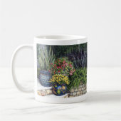 色彩の鮮やかなポットのマグ コーヒーマグカップ (左)