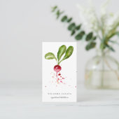 色彩の鮮やかなラディッシュの名刺 名刺 (スタンド正面)