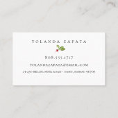 色彩の鮮やかなラディッシュの名刺 名刺 (裏面)