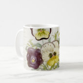 色彩の鮮やかなヴィンテージの花の花束の原稿2 コーヒーマグカップ (正面左)