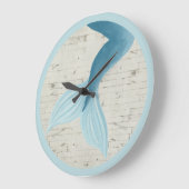 色彩の鮮やかな人魚のコレクション ラージ壁時計 (傾斜)