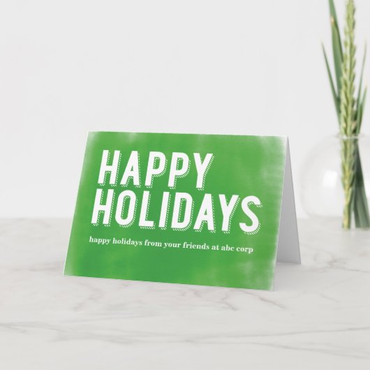 色彩の鮮やかな休日の緑 シーズンカード (正面)