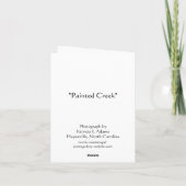 色彩の鮮やかな入り江 カード (裏面)