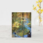 色彩の鮮やかな入り江 カード (黄色い花)