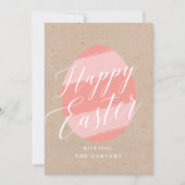 色彩の鮮やかな卵のイースター挨拶状 招待状 (正面)