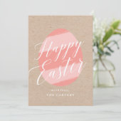 色彩の鮮やかな卵のイースター挨拶状 招待状 (スタンド正面)