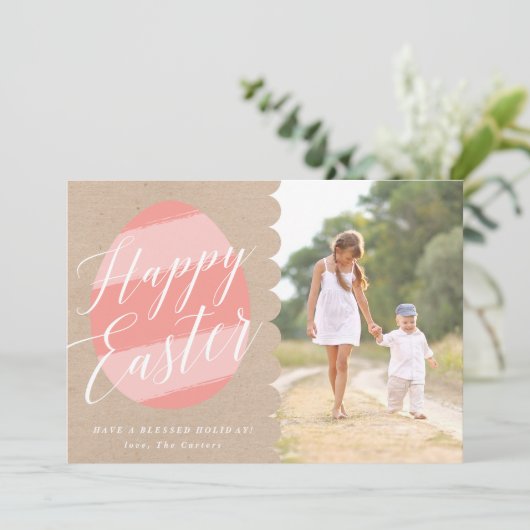 色彩の鮮やかな卵の写真のイースターカード シーズンカード (スタンド正面)