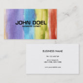 色彩の鮮やかな名刺 名刺 (正面/裏面)