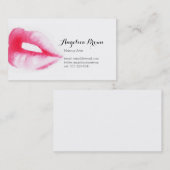 色彩の鮮やかな唇の名刺 名刺 (正面/裏面)