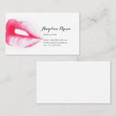 色彩の鮮やかな唇の名刺 名刺 (正面/裏面)