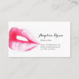 色彩の鮮やかな唇の名刺 名刺