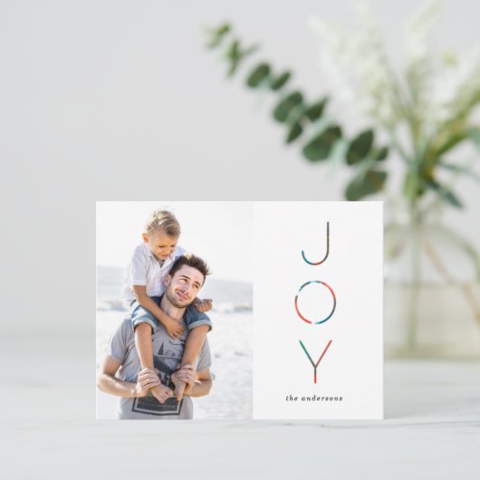 色彩の鮮やかな喜びの休日の写真の郵便はがき シーズンポストカード (スタンド正面)