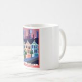 色彩の鮮やかな女性ビクトリア時代の人のマグ コーヒーマグカップ (正面右)