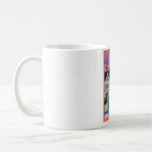 色彩の鮮やかな女性ビクトリア時代の人のマグ コーヒーマグカップ (左)