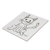 色彩の鮮やかな子猫のタイル タイル (側面)