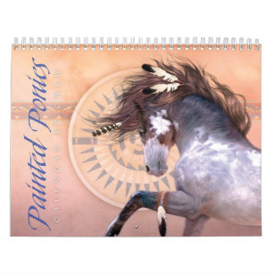 色彩の鮮やかな子馬のカレンダー カレンダー